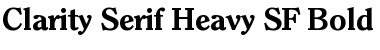Clarity Serif Heavy SF Bold Font