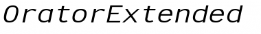 OratorExtended Font