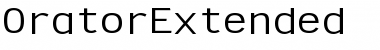 OratorExtended Font