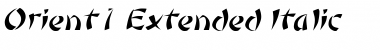 Orient 1Extended Font