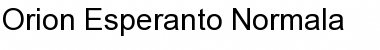 Orion Esperanto Font