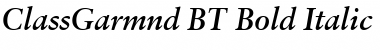 ClassGarmnd BT Bold Italic