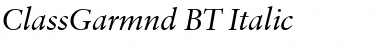 ClassGarmnd BT Font