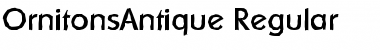 OrnitonsAntique Regular Font