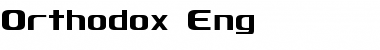 Orthodox Eng Font