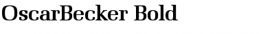 OscarBecker Bold Font
