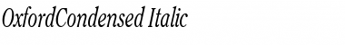 OxfordCondensed Italic Font