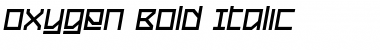Oxygen Bold Italic Font