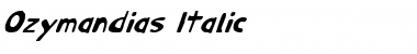 Ozymandias Italic Font