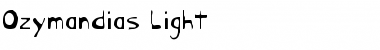 Ozymandias Light Font