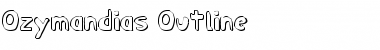 Ozymandias Outline Font