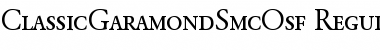 ClassicGaramondSmcOsf Regular Font