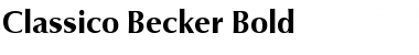 Classico Becker Bold Font