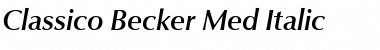 Classico Becker Med Italic