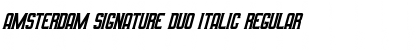 Amsterdam Signature Duo Italic Regular Font