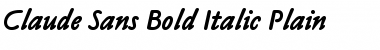 Claude Sans Bold Italic Regular Font