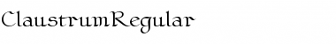 ClaustrumRegular Font