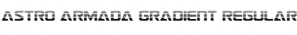 Astro Armada Gradient Regular Font