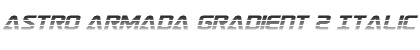 Astro Armada Gradient 2 Italic Regular Font