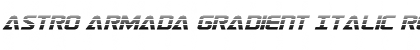 Astro Armada Gradient Italic Regular Font