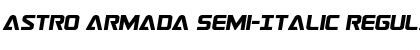 Astro Armada Semi-Italic Regular Font