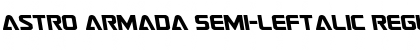 Astro Armada Semi-Leftalic Regular Font