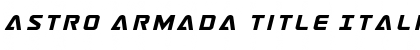 Astro Armada Title Italic Regular Font