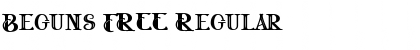 Beguns FREE Regular Font