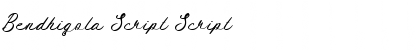Bendhigola Script Script Font