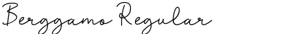 Berggamo Regular Font