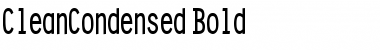 CleanCondensed Bold Font