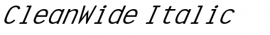 CleanWide Italic