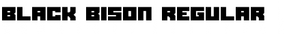Black bison Font