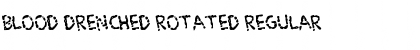 Blood Drenched Rotated Font
