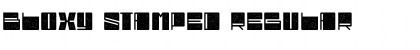 Bloxy Stamped Font