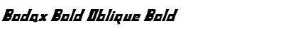 Bodax Bold Oblique Bold