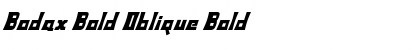 Bodax Bold Oblique Bold Font