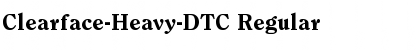 Clearface-Heavy-DTC Font