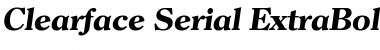 Clearface-Serial-ExtraBold RegularItalic