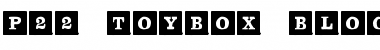 P22 ToyBox BlocksSolidBold Font