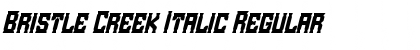 Bristle Creek Italic Font