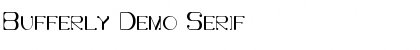 Bufferly Demo Serif Font