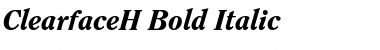 ClearfaceH Bold Italic