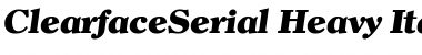 ClearfaceSerial-Heavy Font