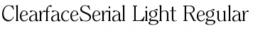 ClearfaceSerial-Light Regular