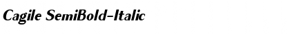 Cagile SemiBold-Italic