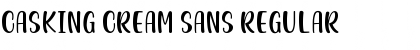 Casking Cream Sans Font