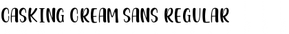 Casking Cream Sans Font