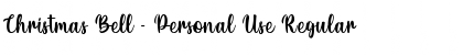 Christmas Bell - Personal Use Regular Font