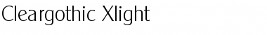 Cleargothic-Xlight Font
